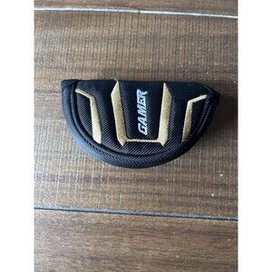 Top Flite Gamer Mid Mallet Putter Headcover Head Cover Black Gold Hook and Loop